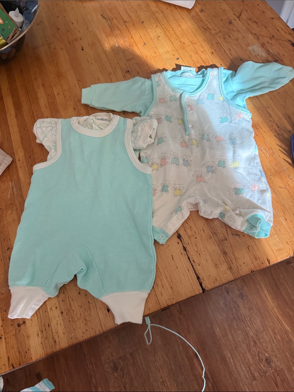 Carter's Baby Matching Mint Blue 2-Piece Set made in USA Today’s Classic COTTON